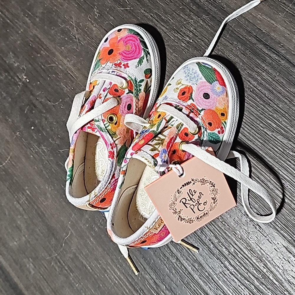 NEW WITH TAGS Keds x Rifle Paper Company Botanical Floral Print Sneakers